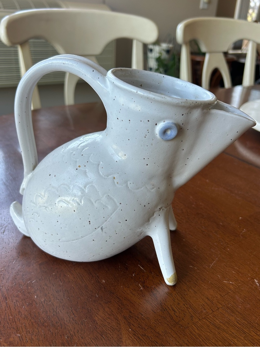 Handcrafted Zoomorphic Studio Pottery Pitcher EUC RARE - Picture 2 of 13